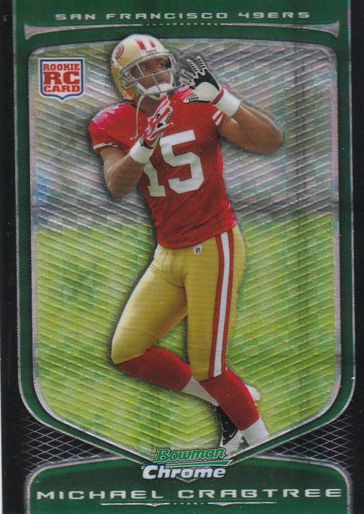 2009 Bowman Chrome Football Part 2 Parallel Refractors Cards - Picture 210 of 217