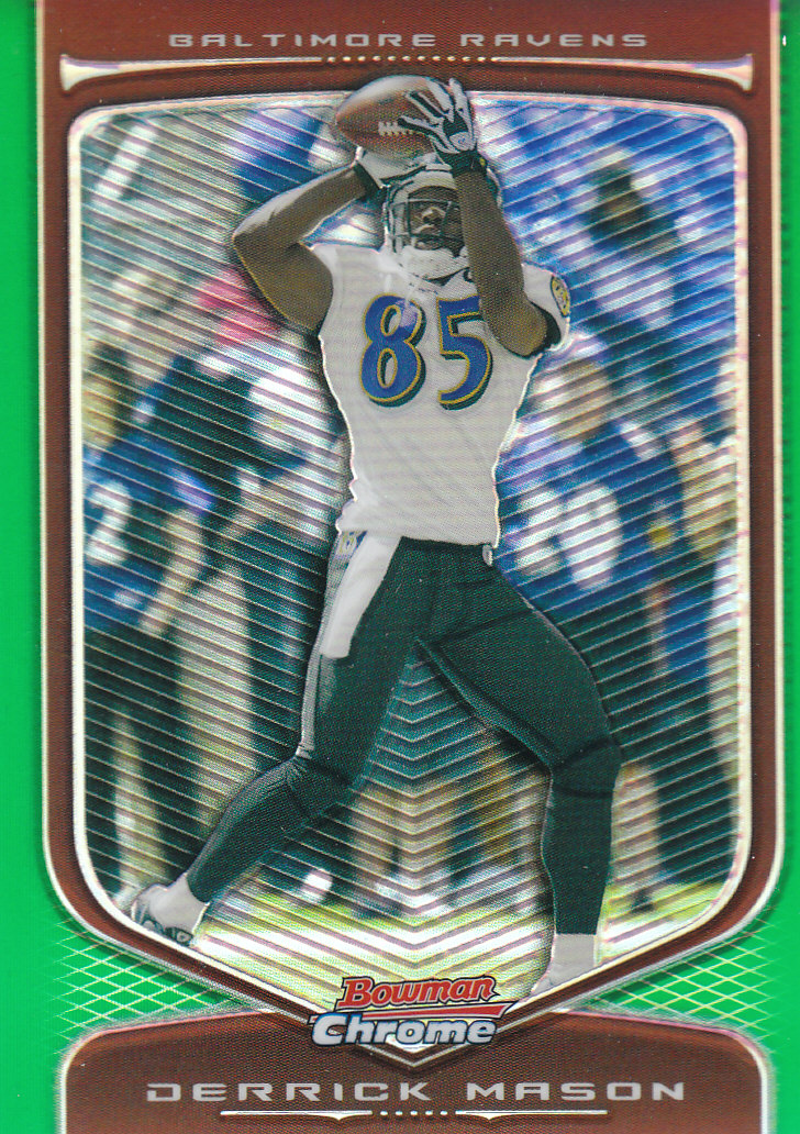 2009 Bowman Chrome Football Part 2 Parallel Refractors Cards - Picture 46 of 217