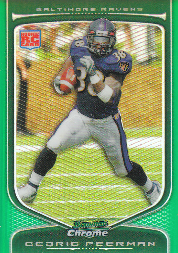 2009 Bowman Chrome Football Part 2 Parallel Refractors Cards - Picture 50 of 217