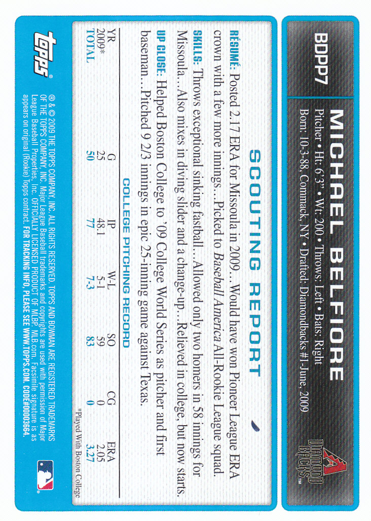 2009 Bowman Draft Baseball Part 2 Parallel Cards - Picture 173 of 387