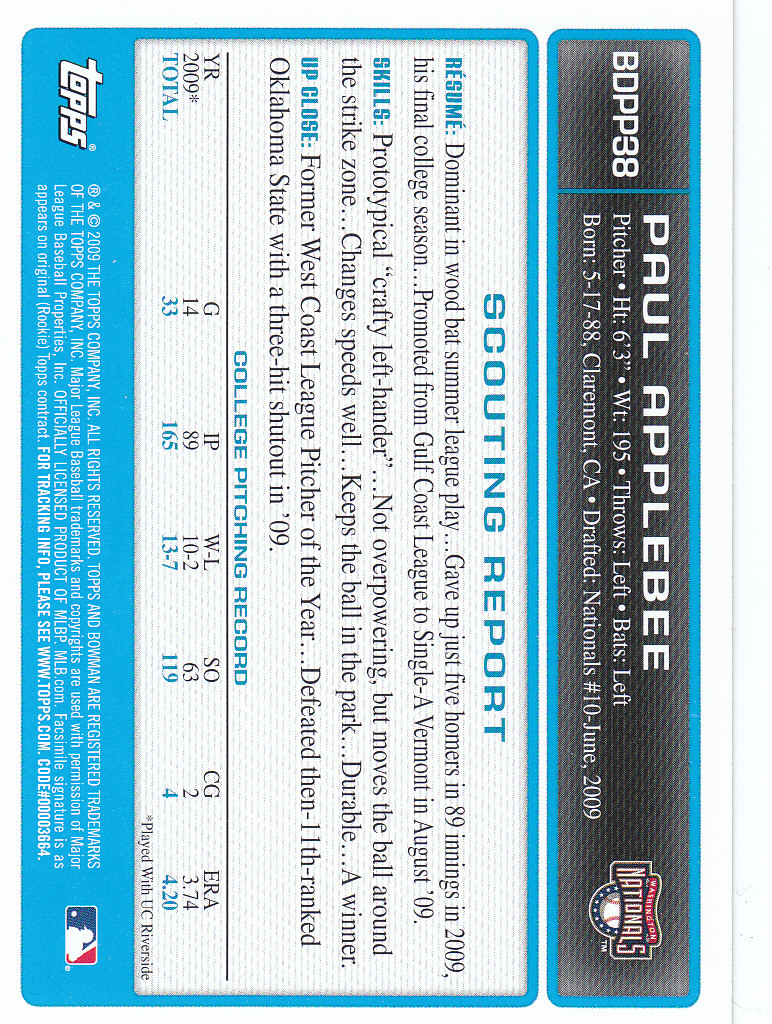 2009 Bowman Draft Baseball Part 2 Parallel Cards - Picture 235 of 387