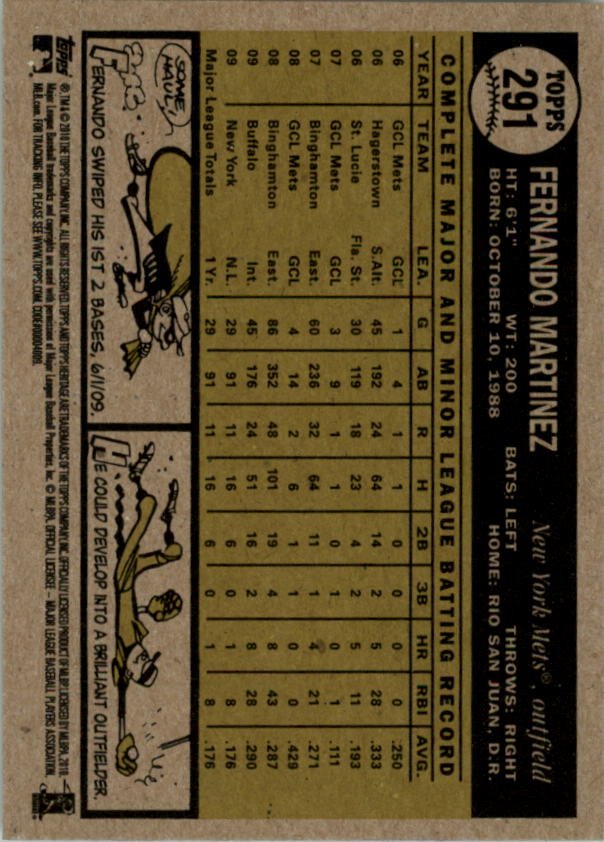 2010 Topps Heritage Baseball Card Pick 158-500 - Picture 179 of 380