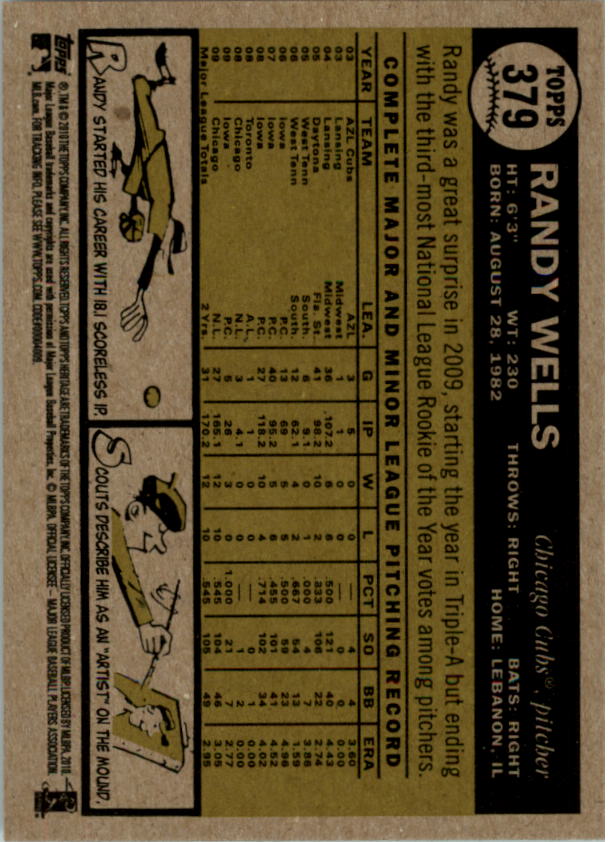 2010 Topps Heritage Baseball Card Pick 158-500 - Picture 295 of 380