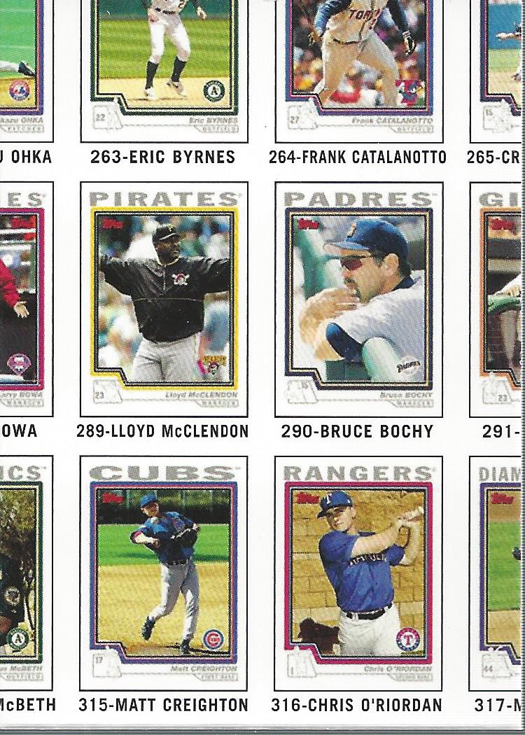 2004 Topps Traded Puzzle Baseball Card Pick