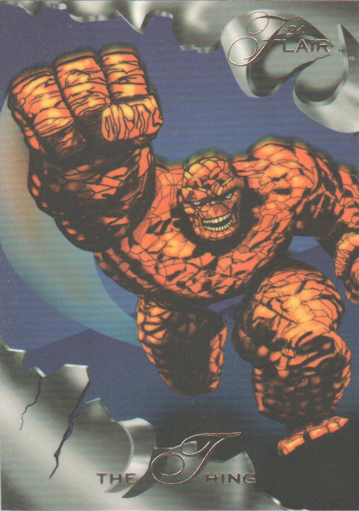 1994 Flair Marvel Annual Trading Card 1 The Thing eBay