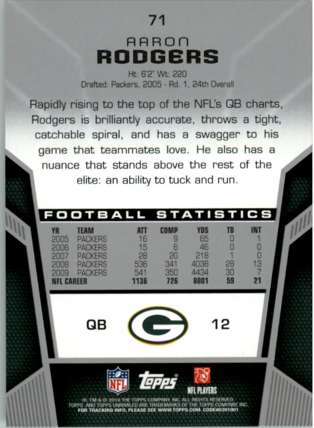 2010 Topps Unrivaled Football Card Pick - Picture 143 of 217
