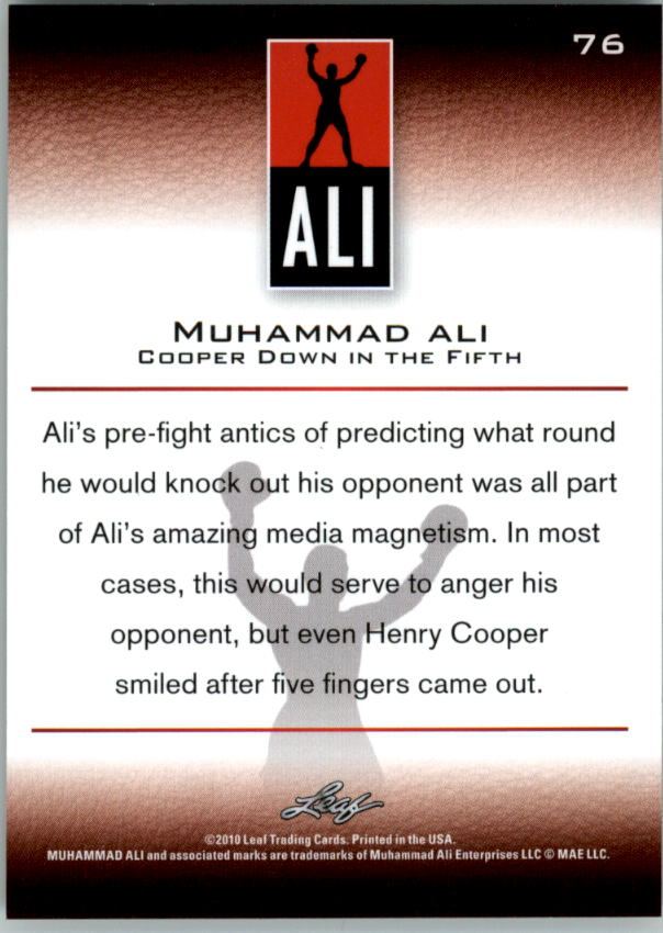 2011 Leaf Muhammad Ali Boxing Card Pick - Picture 33 of 53