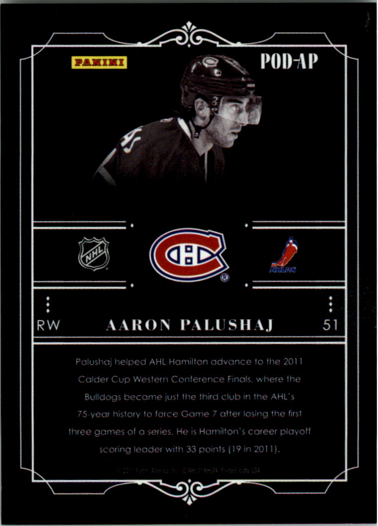 2011-12 Panini Player of the Day Black Border Hockey Card Pick - Picture 5 of 21