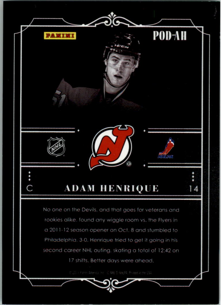 2011-12 Panini Player of the Day Black Border Hockey Card Pick - Picture 3 of 21