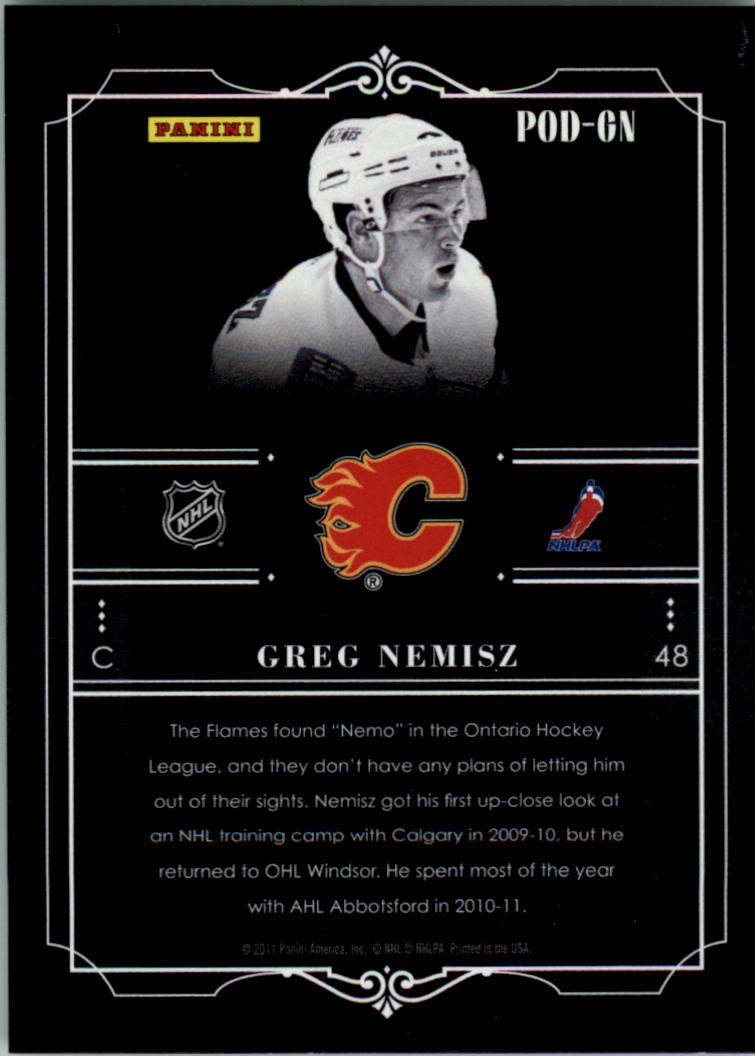 2011-12 Panini Player of the Day Black Border Hockey Card Pick - Picture 13 of 21