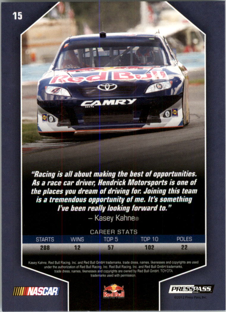 2012 Total Memorabilia Racing Card Pick