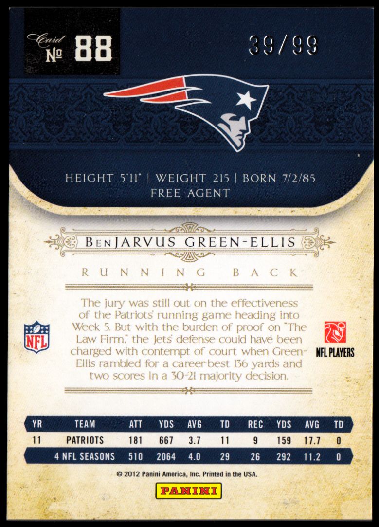 Playoff National Treasures Fooball 2011 tú eliges - Imagen 125 de 219