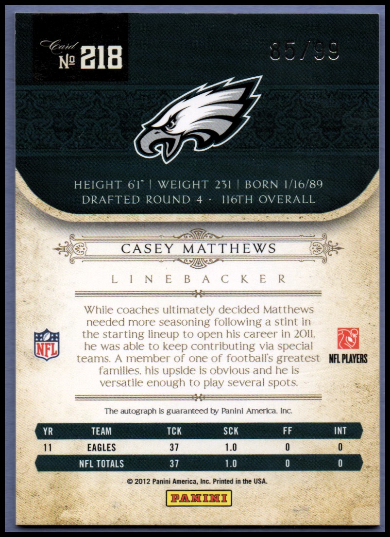 Playoff National Treasures Fooball 2011 tú eliges - Imagen 203 de 219