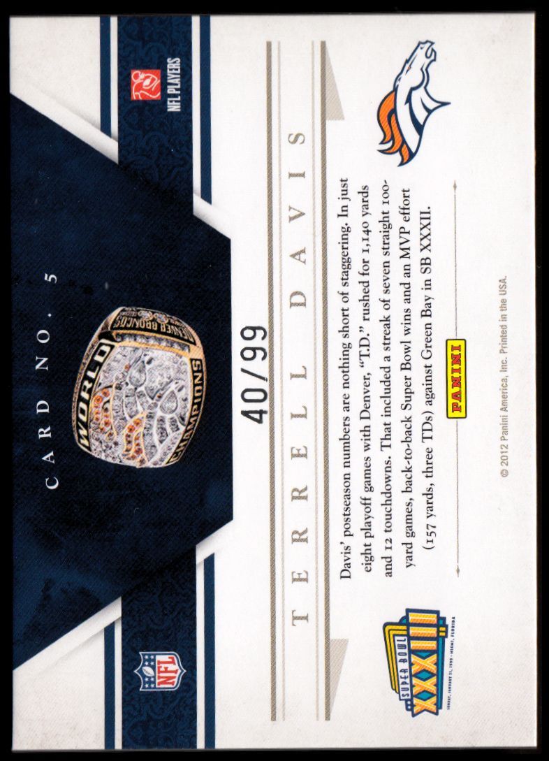 Anillo de honor de fútbol americano Playoffs National Treasures 2011 tú eliges - Imagen 5 de 17