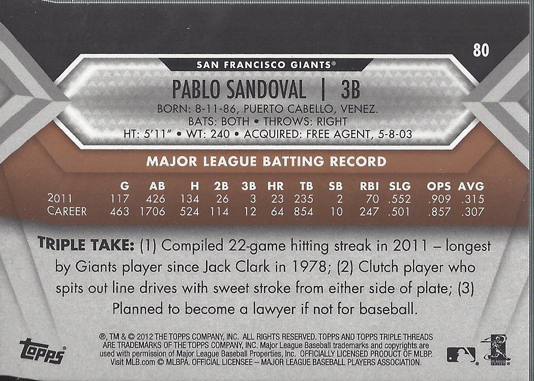 2012 Topps Triple Threads Sepia Baseball Card Pick - Picture 50 of 61