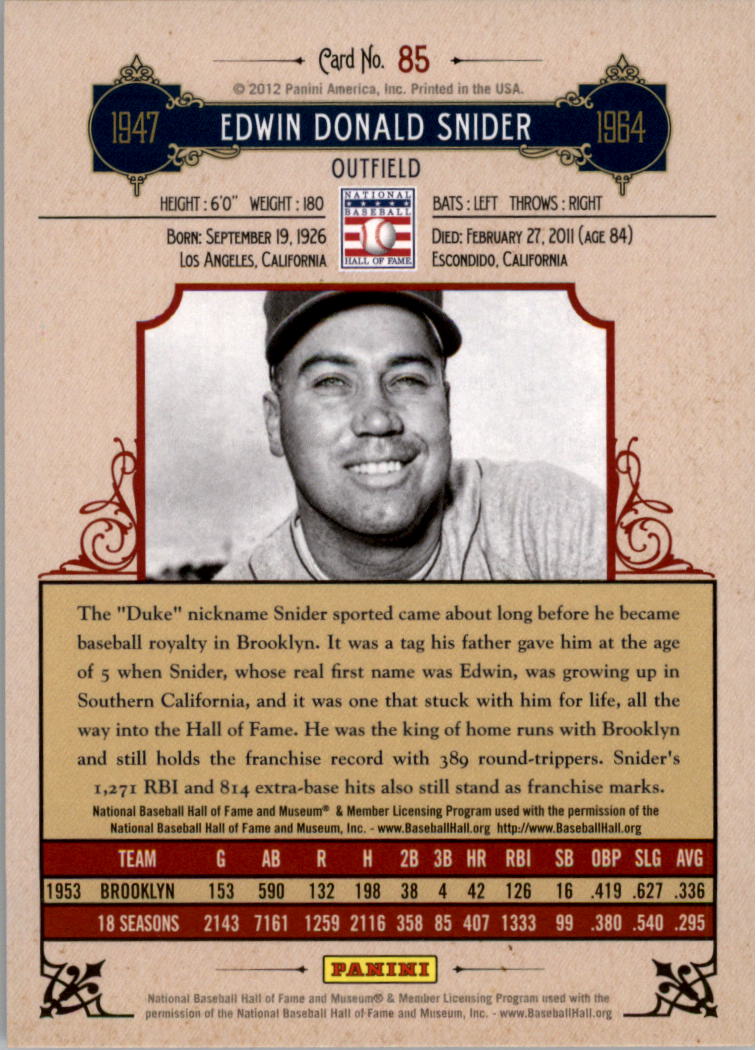 2012 Panini Cooperstown Crystal Collection RED You Pick - Picture 92 of 114