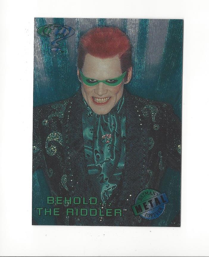 Fun's Over #88 Batman Forever Metal 1995 Fleer Trading Card 