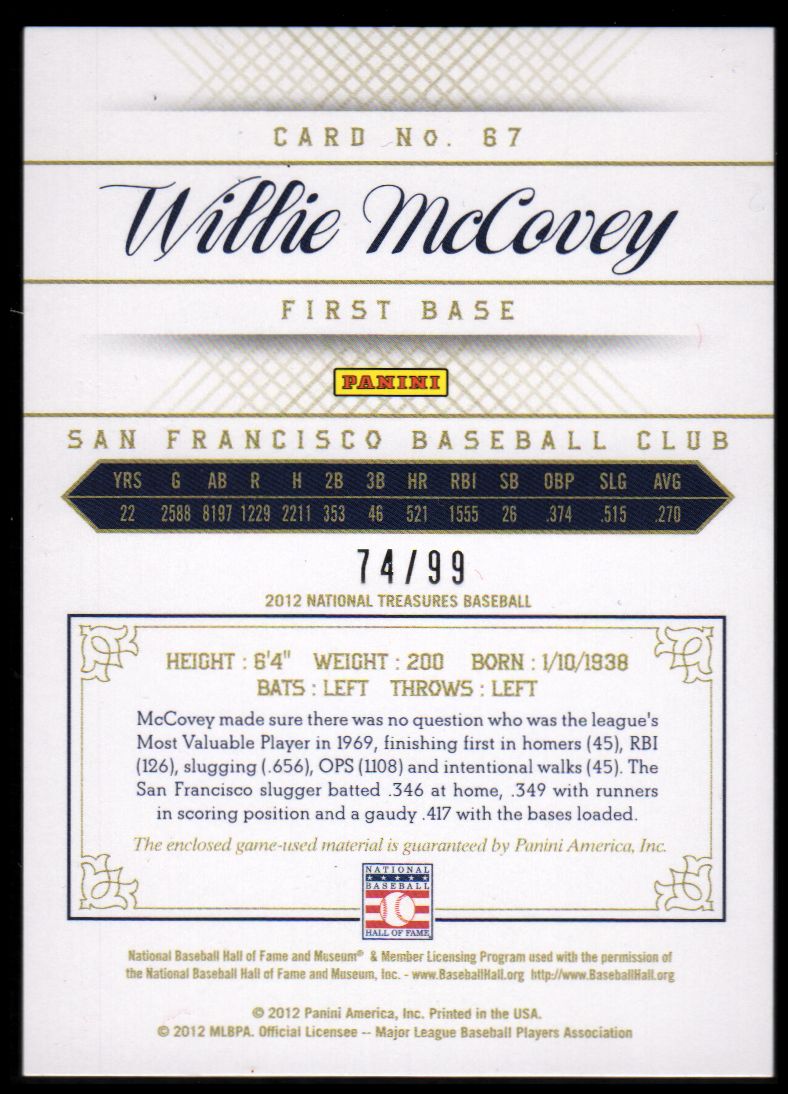 Panini National Treasures BS 2012 (tú eliges) - Imagen 4 de 20