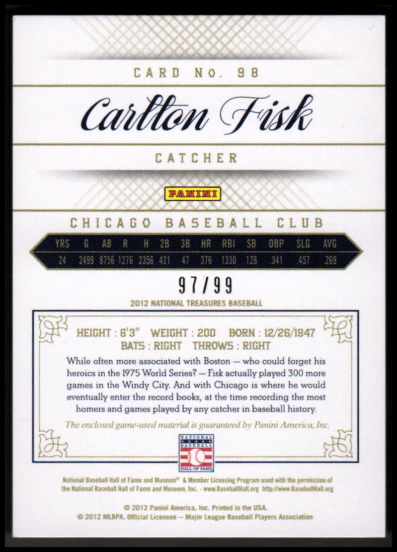 Panini National Treasures BS 2012 (tú eliges) - Imagen 7 de 20