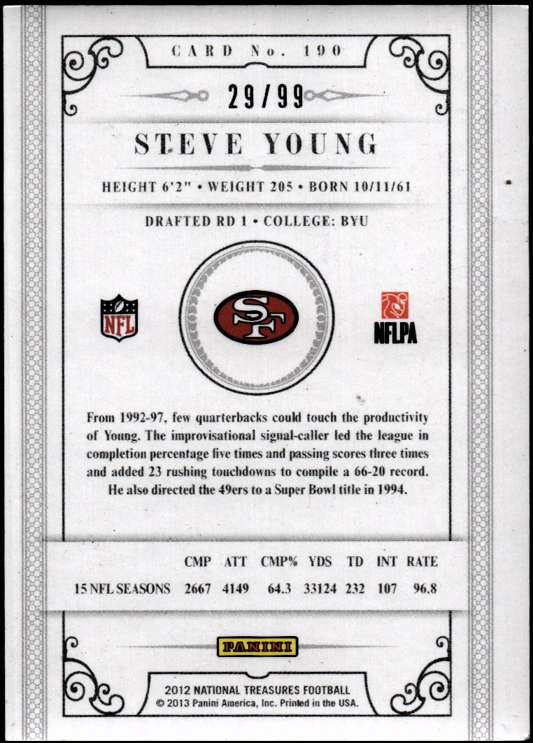 Panini National Treasures 2012 fútbol americano tú eliges - Imagen 74 de 82