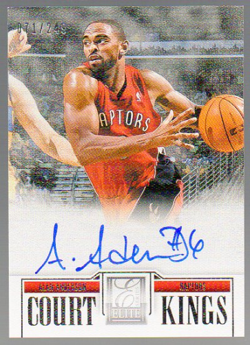 2012-13 Elite Series Basketball Court Kings Autographs AUTO YOU PICK - Picture 10 of 11