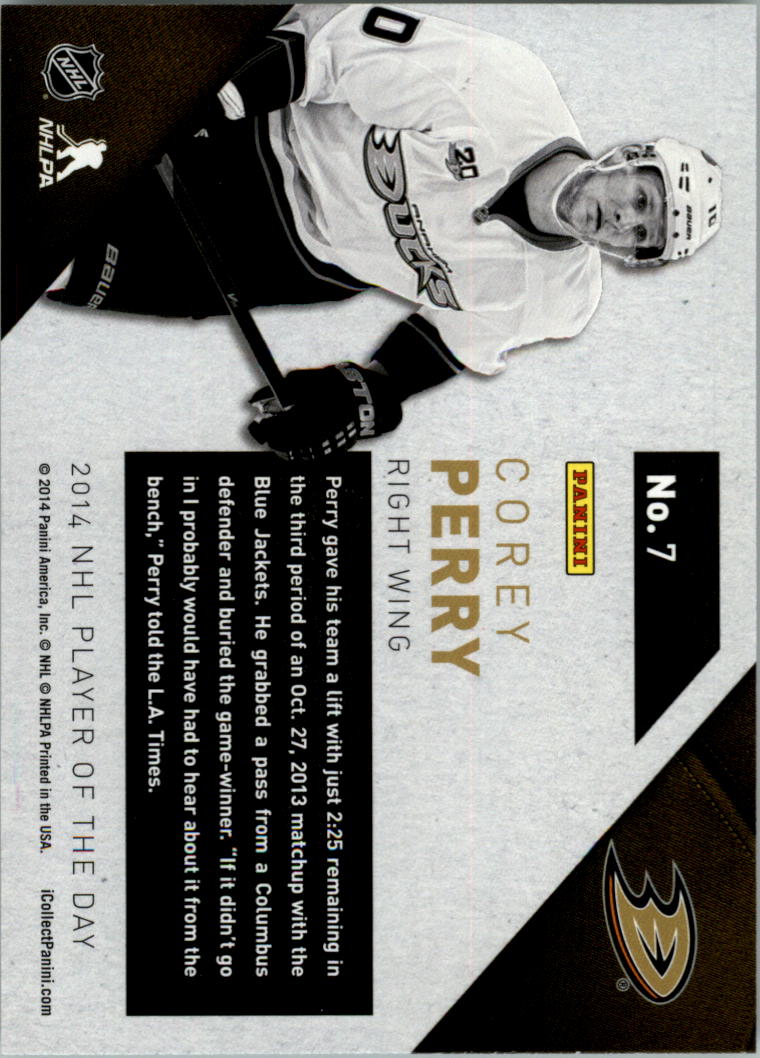 2013-14 Panini Player of the Day Hockey Card Pick - Picture 15 of 31