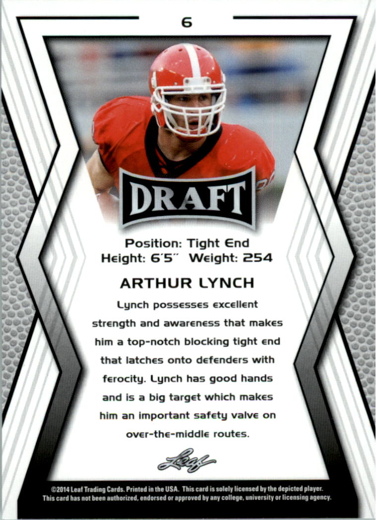 Leaf Draft 2014 JEREMIAH ATTAOCHU Georgia Tech Outside Linebacker Rookie  Card 28