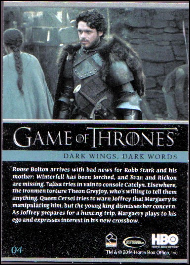 2014 Game of Thrones Season Three Foil YOU PICK - Picture 7 of 137