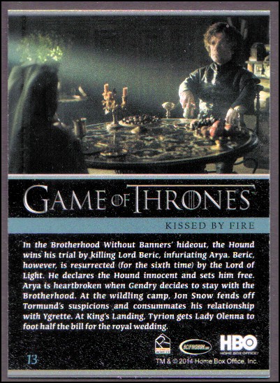 2014 Game of Thrones Season Three Foil YOU PICK - Picture 19 of 137