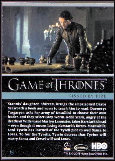 2014 Game of Thrones Season Three Foil YOU PICK - Picture 23 of 137