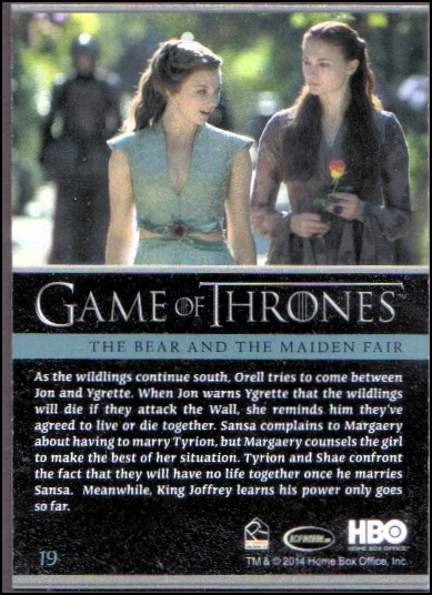 2014 Game of Thrones Season Three Foil YOU PICK - Picture 29 of 137