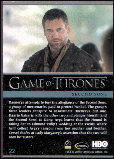 2014 Game of Thrones Season Three Foil YOU PICK - Picture 35 of 137