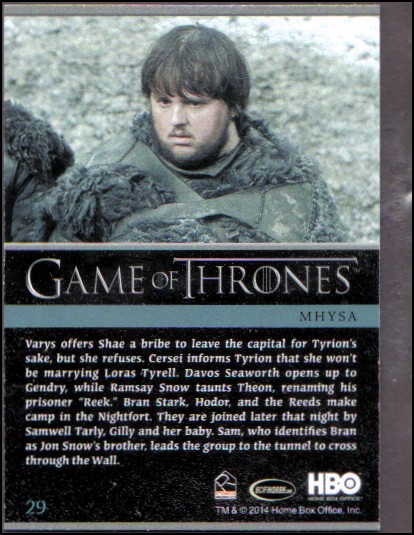2014 Game of Thrones Season Three Foil YOU PICK - Picture 47 of 137
