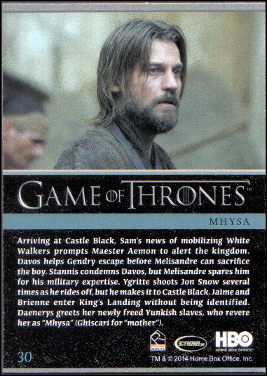 2014 Game of Thrones Season Three Foil YOU PICK - Picture 49 of 137