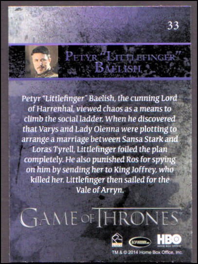 2014 Game of Thrones Season Three Foil YOU PICK - Picture 51 of 137
