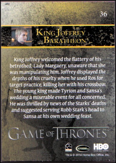 2014 Game of Thrones Season Three Foil YOU PICK - Picture 53 of 137