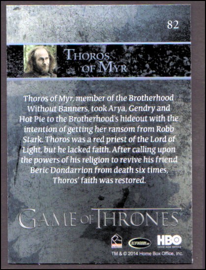 2014 Game of Thrones Season Three Foil YOU PICK - Picture 111 of 137