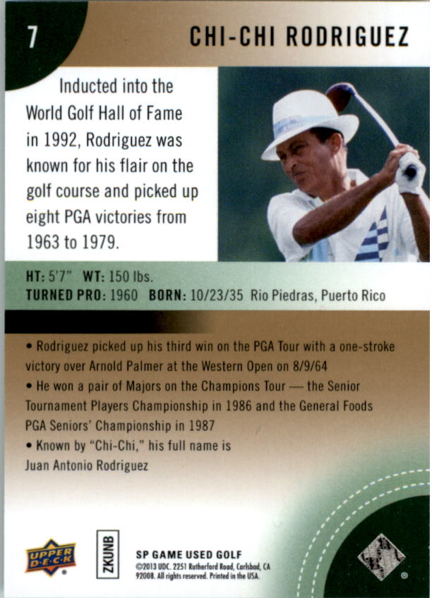 2014 SP Game Used Golf Card Pick - Picture 11 of 51