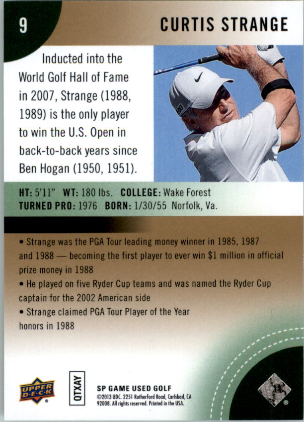 2014 SP Game Used Golf Card Pick - Picture 15 of 51