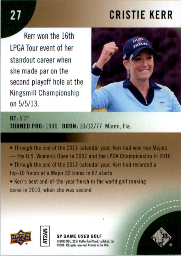 2014 SP Game Used Golf Card Pick - Picture 41 of 51