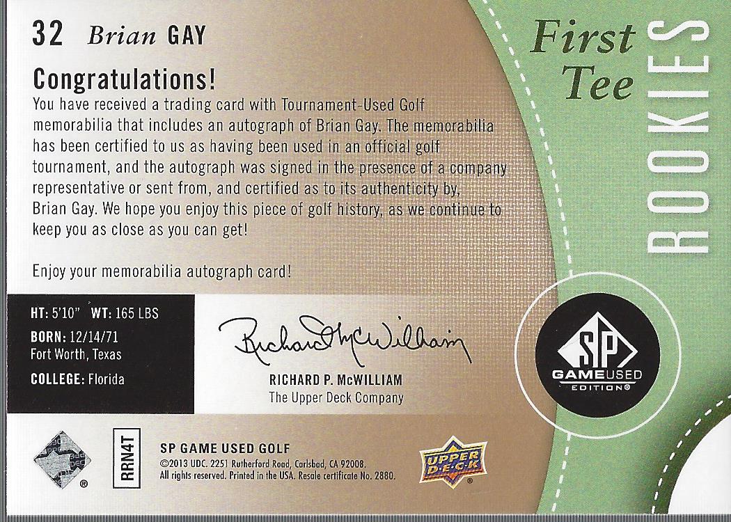 2014 SP Game Used Golf Card Pick - Picture 45 of 51