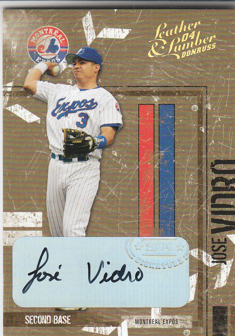 2004 Leather and Lumber Baseball "Materials and Signatures" Insert Cards - Bild 5 von 9