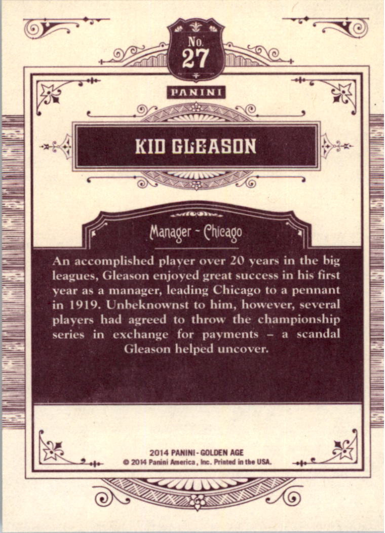 2014 Panini Golden Age Trading Card Pick