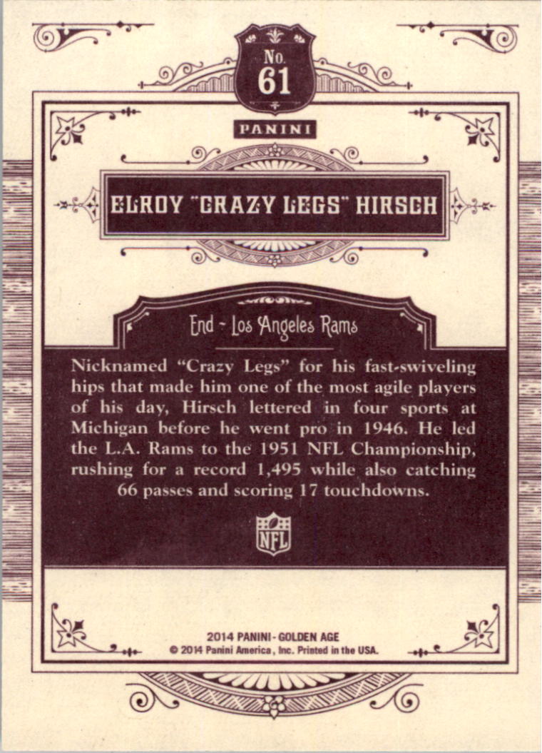 2014 Panini Golden Age Trading Card Pick