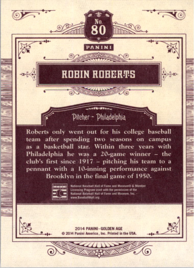 2014 Panini Golden Age Trading Card Pick