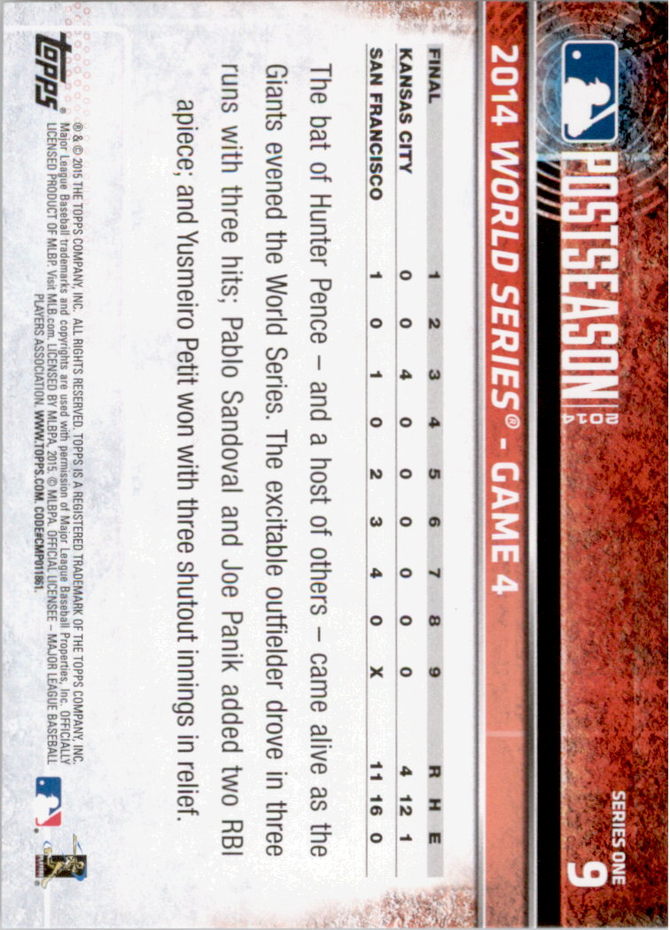 2015 Topps Baseball Part 1 - Picture 17 of 485