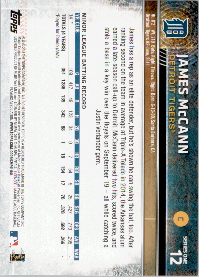 2015 Topps Baseball Part 1 - Picture 23 of 485
