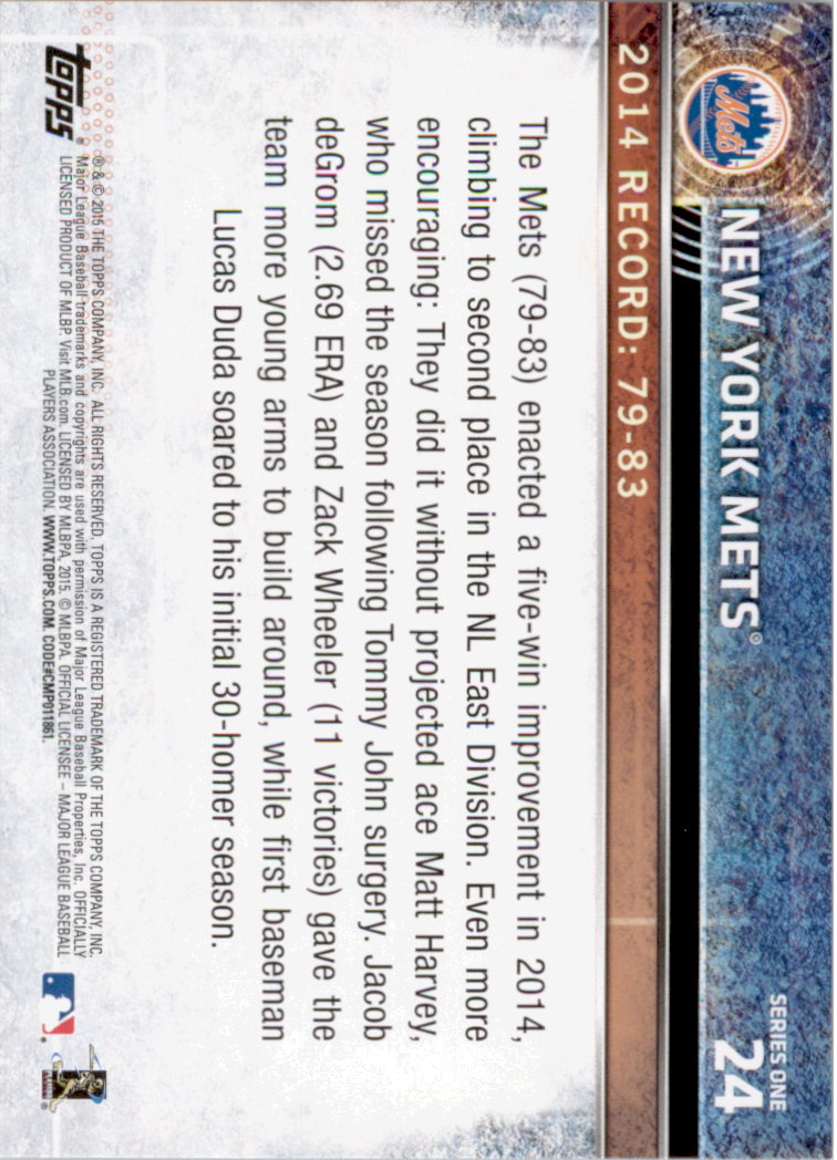 2015 Topps Baseball Part 1 - Picture 47 of 485