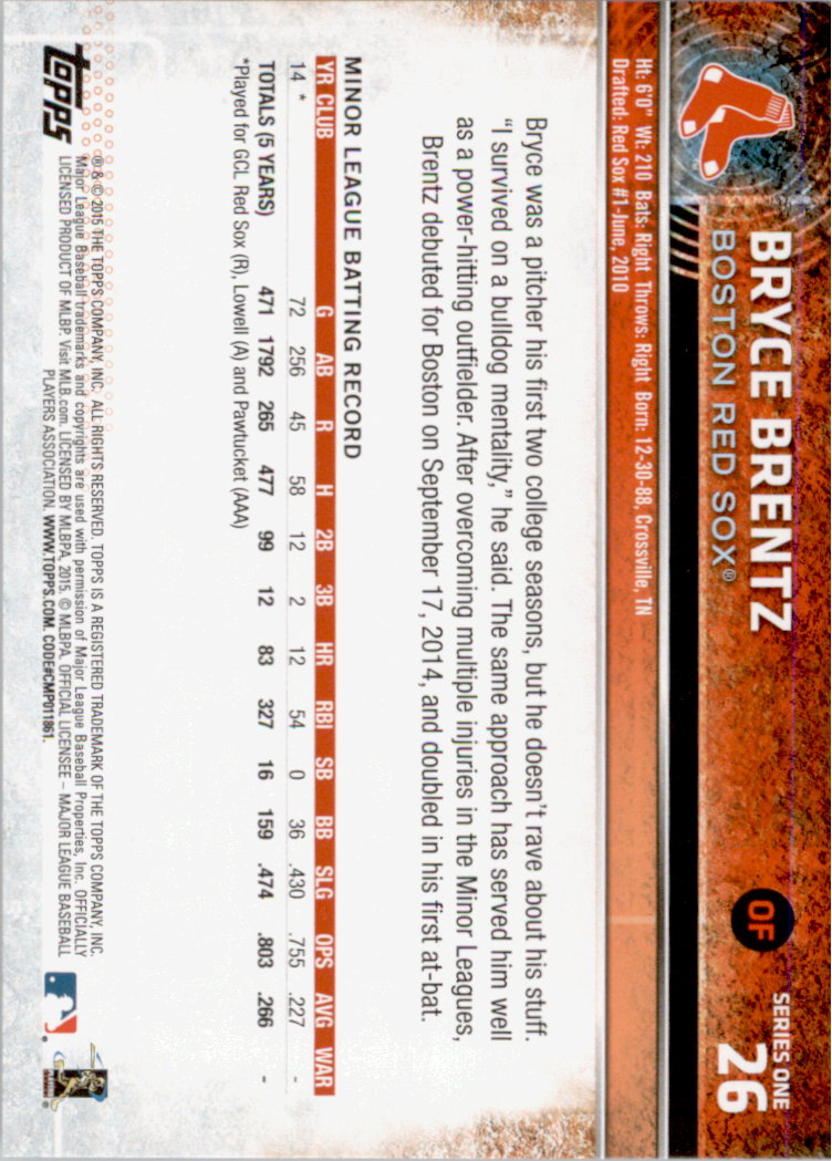2015 Topps Baseball Part 1 - Picture 51 of 485