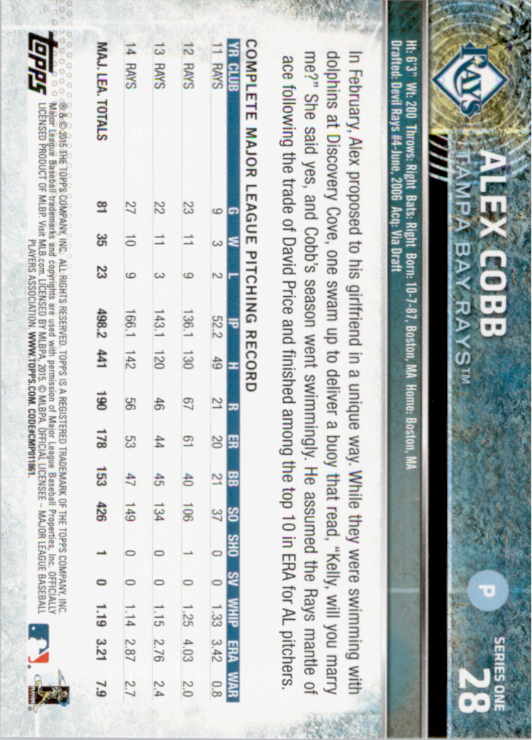 2015 Topps Baseball Part 1 - Picture 55 of 485